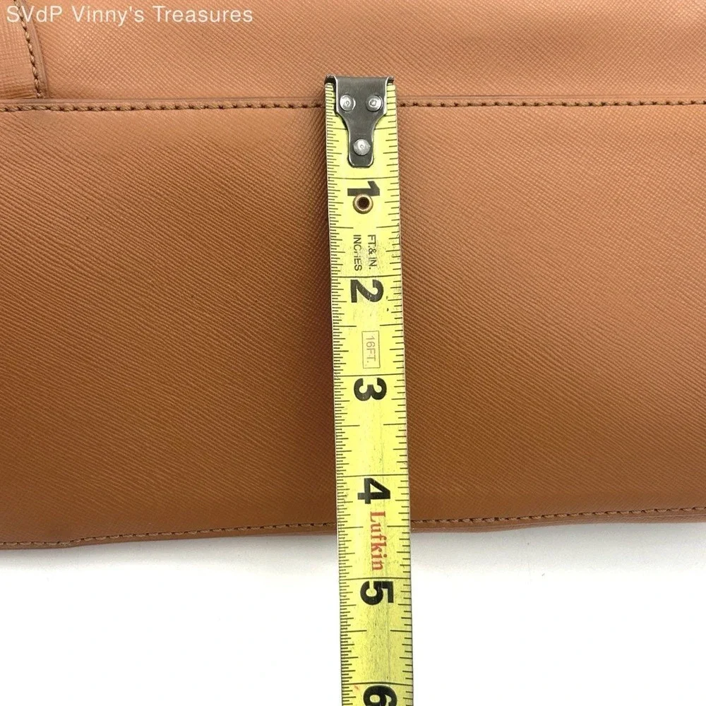 Tory Burch Women's Robinson Dome Satchel Tan Saffiano Leather Handbag
